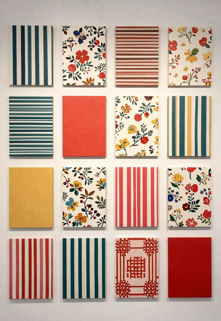 21 Stunning Gallery Wall Art Ideas Bohemian Style 12. Playful Patterns 0