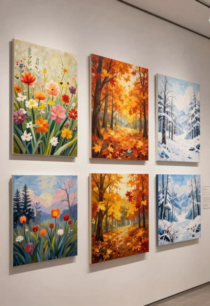 21 Stunning Gallery Wall Art Ideas Bohemian Style 14. Seasonal Rotations 0
