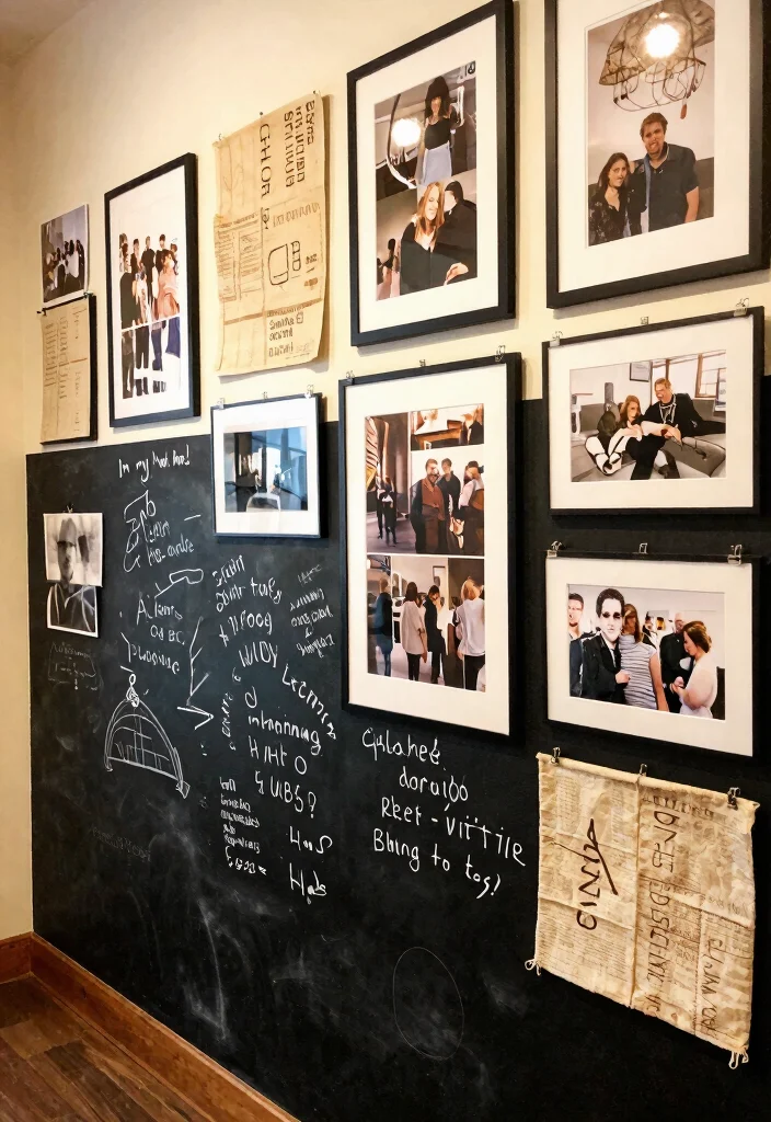 21 Stunning Gallery Wall Art Ideas Bohemian Style 21. Interactive Gallery Wall 0