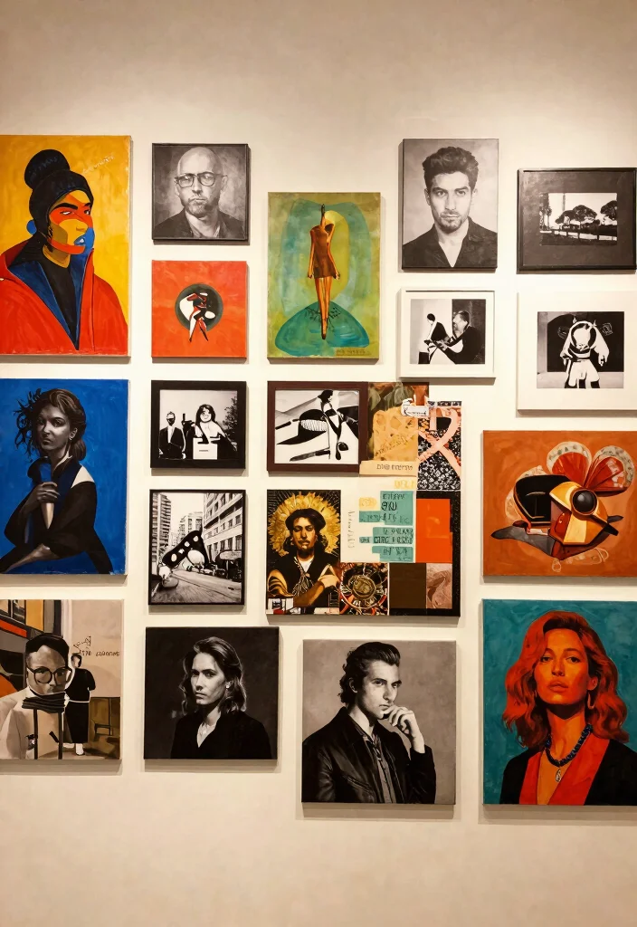21 Stunning Gallery Wall Art Ideas Bohemian Style 4. Artistic Collages 0