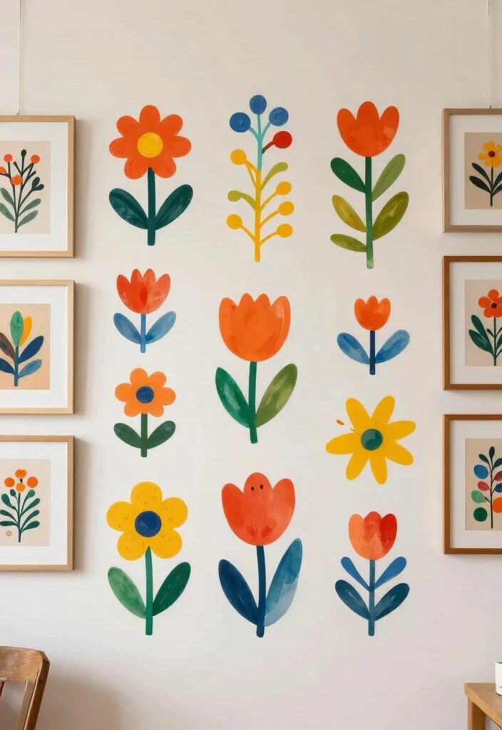 21 Stunning Gallery Wall Art Ideas Bohemian Style 9. Artistic Wall Decals 0