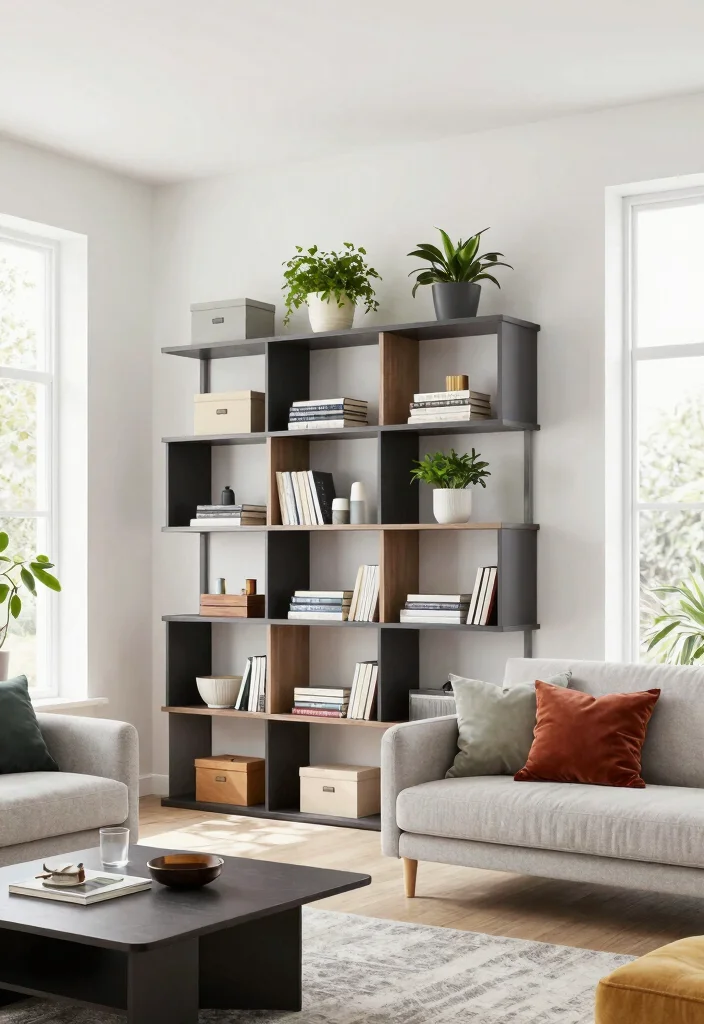 21 Stunning Living Room Wall Shelf Ideas Designer Look 11. Modular Shelving Systems 0