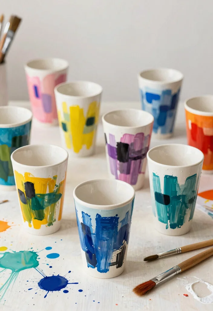 21 Stunning Tumbler Designs for Your Next Craft Project Must Try 12. Artistic Brushstrokes 0