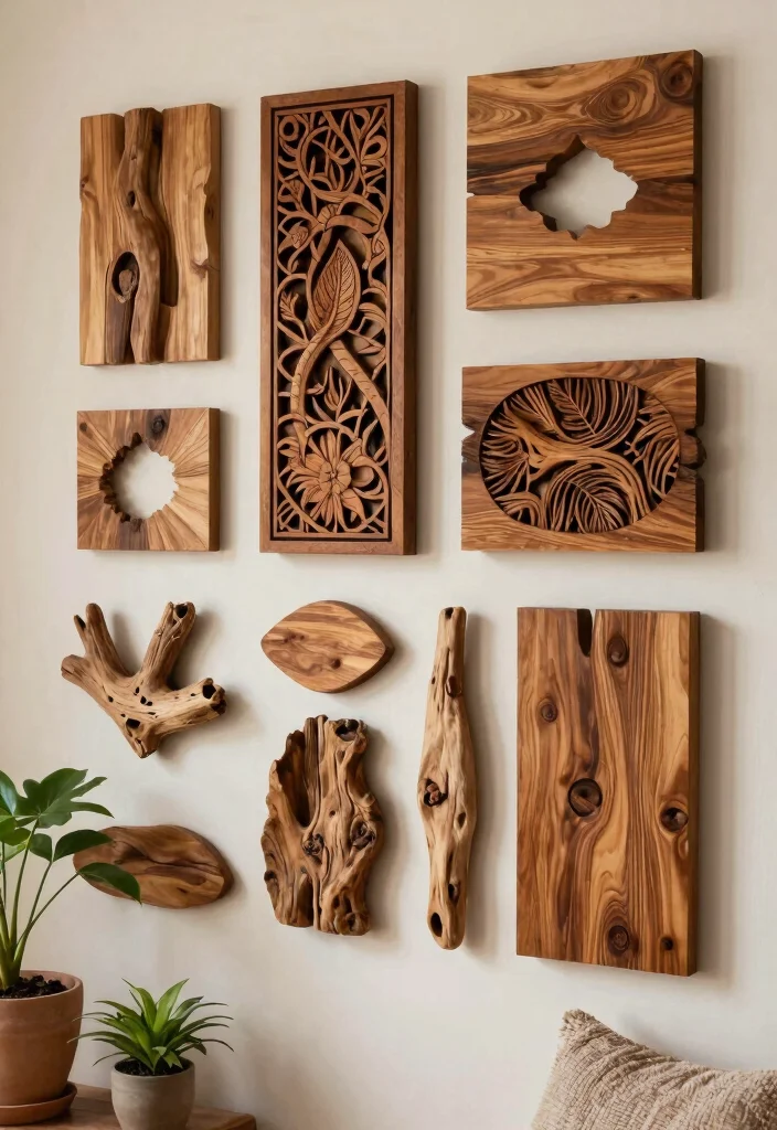 21 Ultimate Room Wall Art Ideas for Every Aesthetic 13. Wooden Wall Art 0