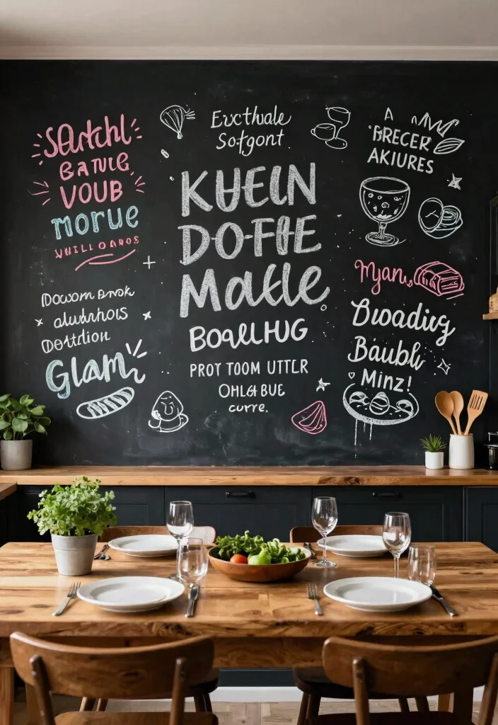 21 Ultimate Room Wall Art Ideas for Every Aesthetic 18. Chalkboard Walls 0