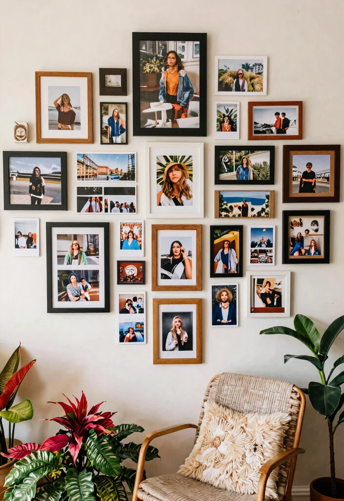 21 Ultimate Room Wall Art Ideas for Every Aesthetic 9. Photo Collage Walls 0