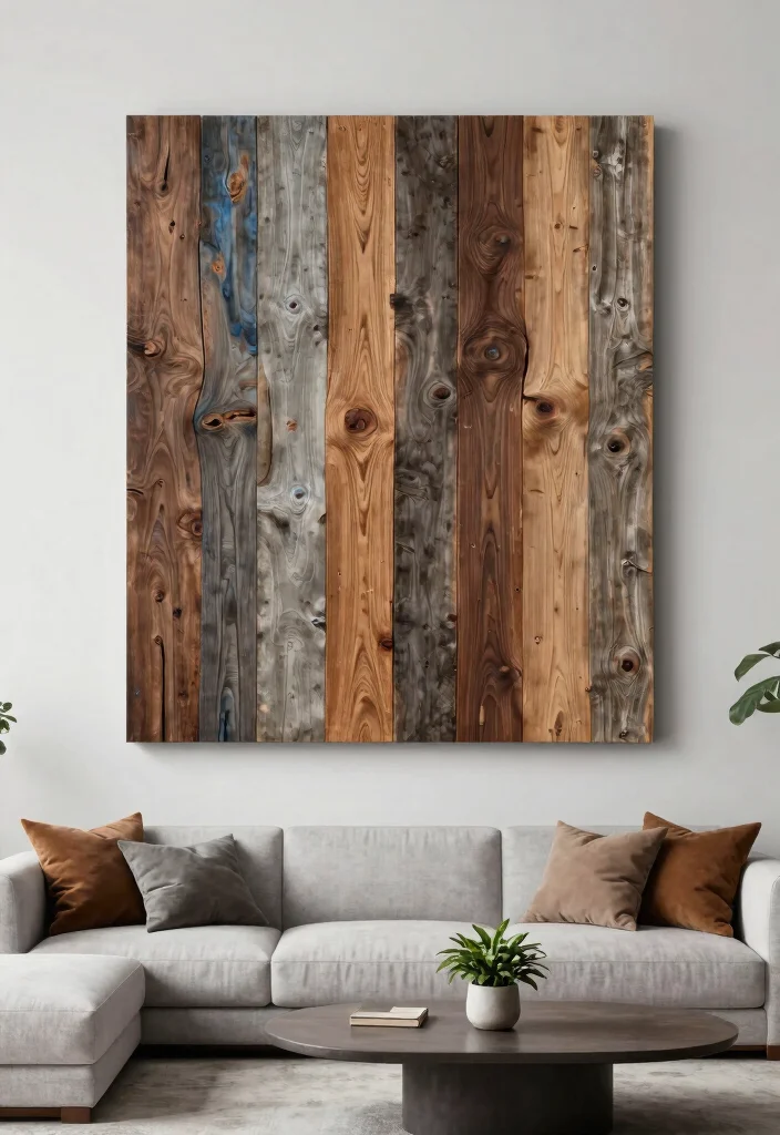 25 Breathtaking Wall Art Inspiration Photos for Pins 1. Reclaimed Wood Art 0