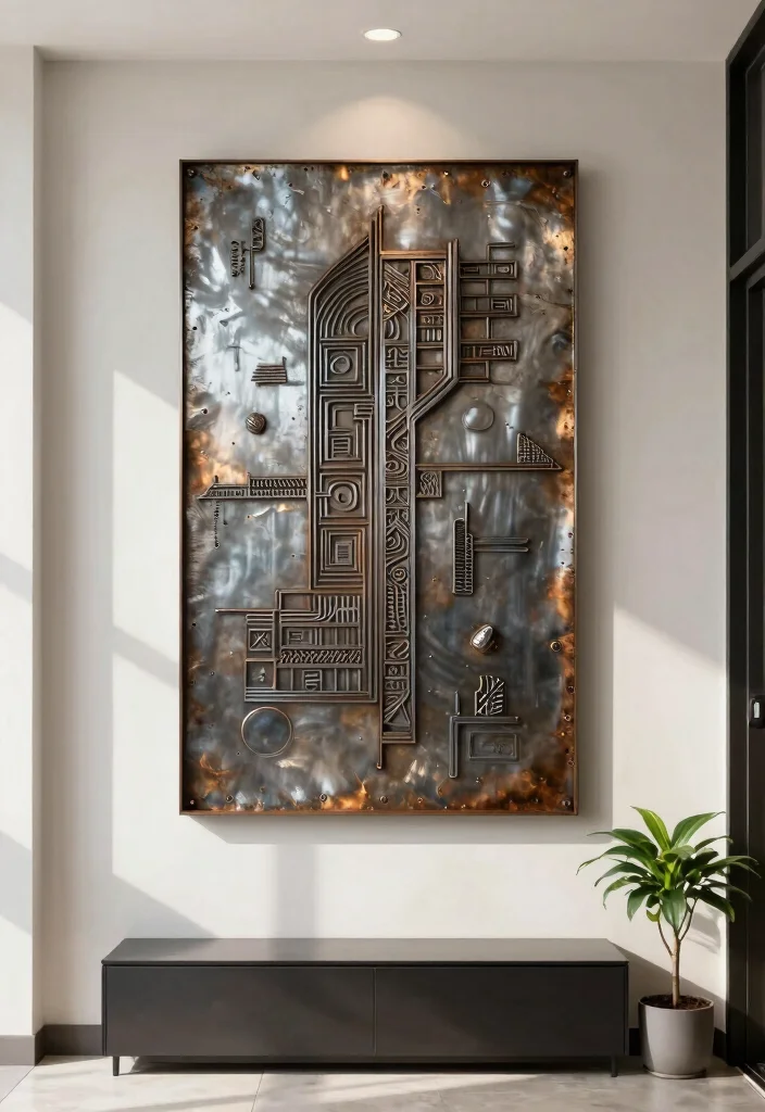 25 Breathtaking Wall Art Inspiration Photos for Pins 9. Recycled Metal Art 0