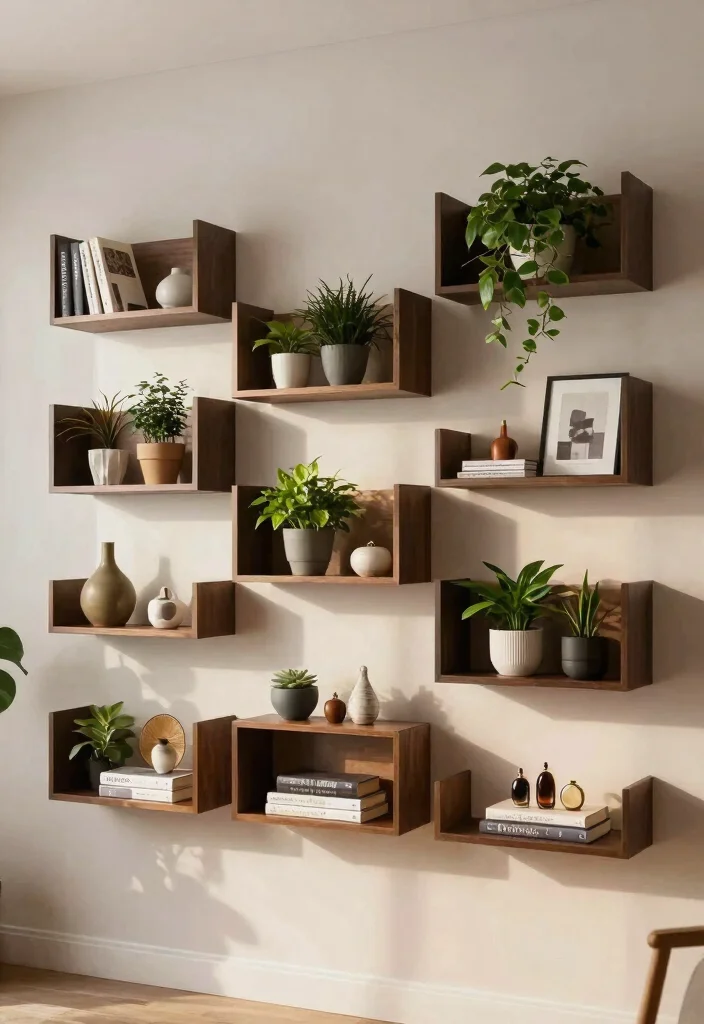 25 Brilliant Wall Shelf Ideas to Maximize Your Space 14. Modular Wall Shelving 0