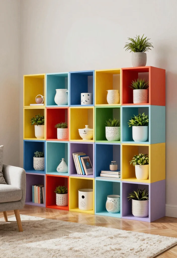 25 Brilliant Wall Shelf Ideas to Maximize Your Space 19. Modular Cube Shelving 0
