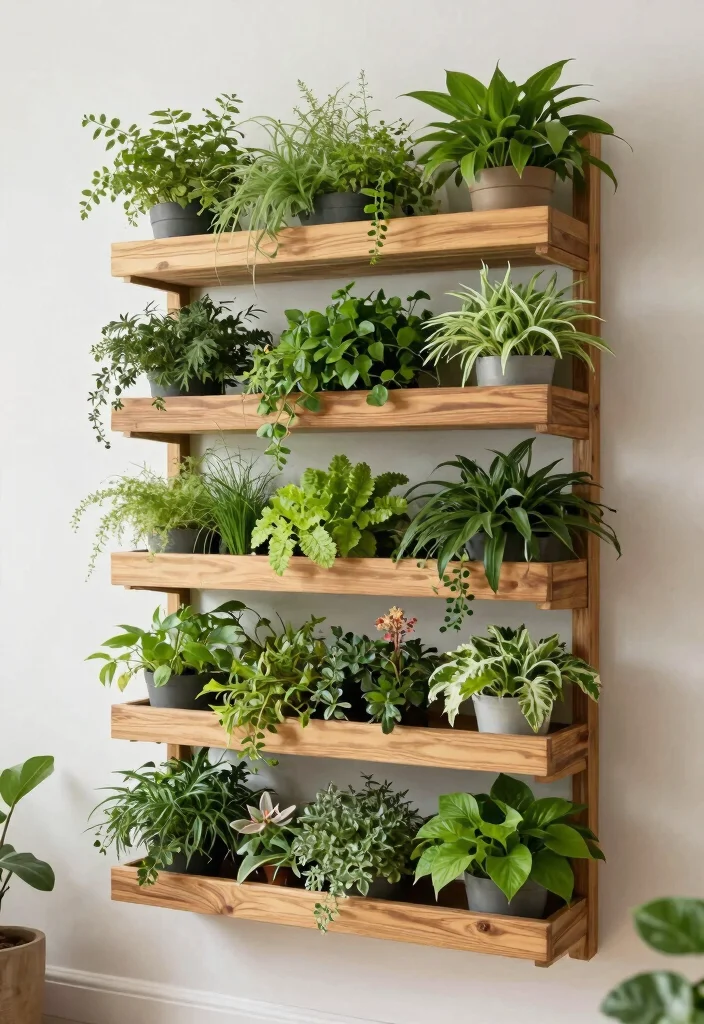 25 Brilliant Wall Shelf Ideas to Maximize Your Space 20. Vertical Garden Shelves 0