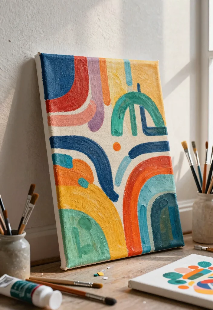 25 Stunning Wall Art Ideas to Transform Your Blank Walls 1. Upcycled Canvas Art 0