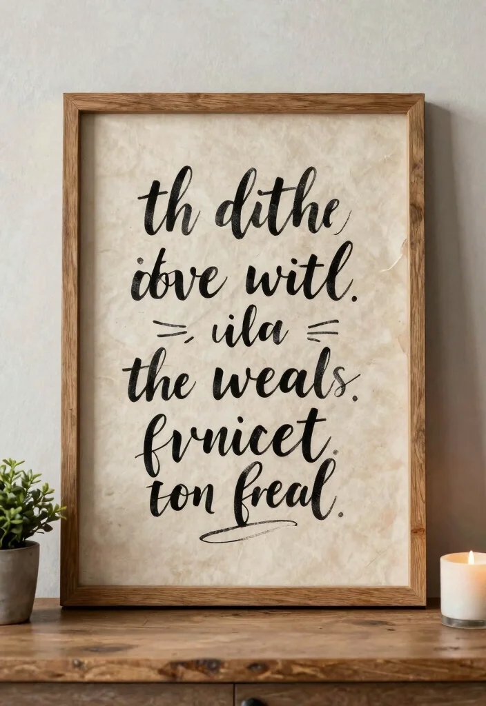 25 Stunning Wall Art Ideas to Transform Your Blank Walls 13. Inspirational Quote Art 0