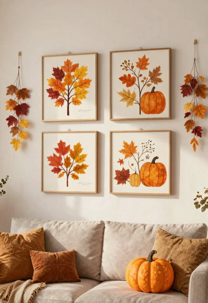 25 Stunning Wall Art Ideas to Transform Your Blank Walls 16. Seasonal Art Displays 0