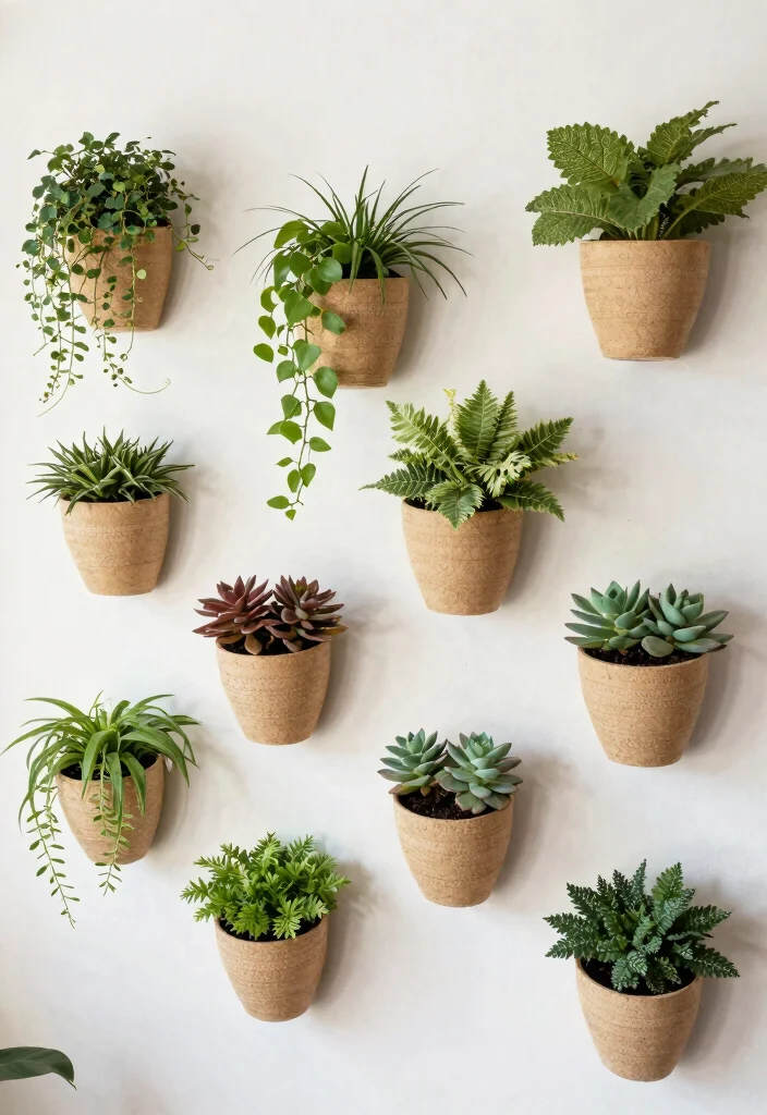 25 Stunning Wall Art Ideas to Transform Your Blank Walls 2. Wall Mounted Planters 0