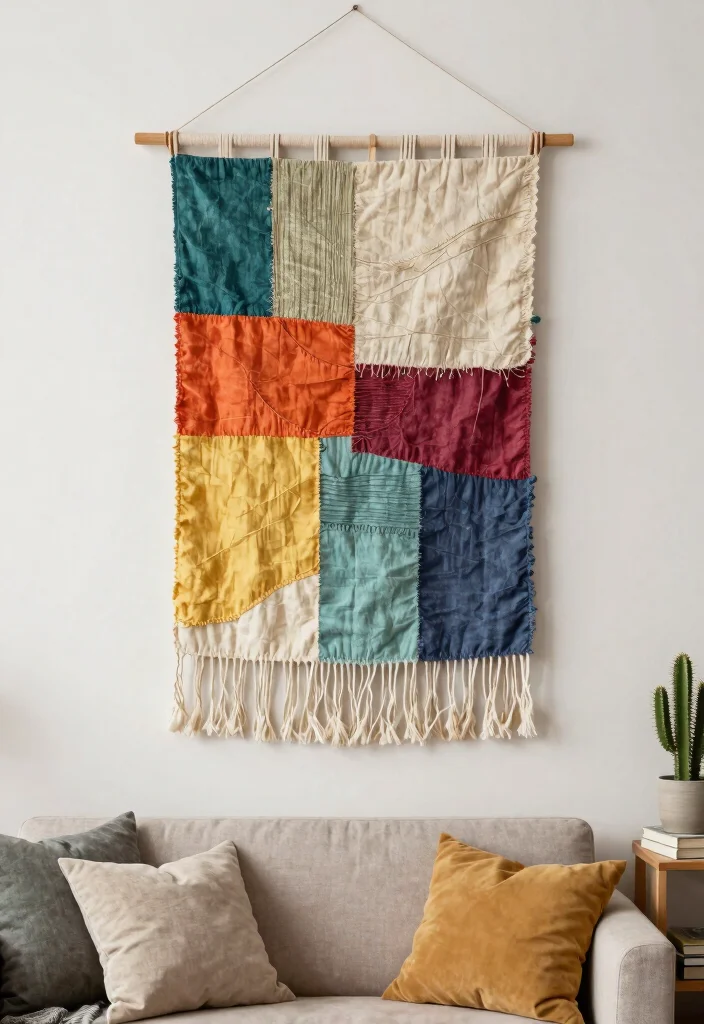 25 Stunning Wall Art Ideas to Transform Your Blank Walls 3. Textile Wall Hangings 0