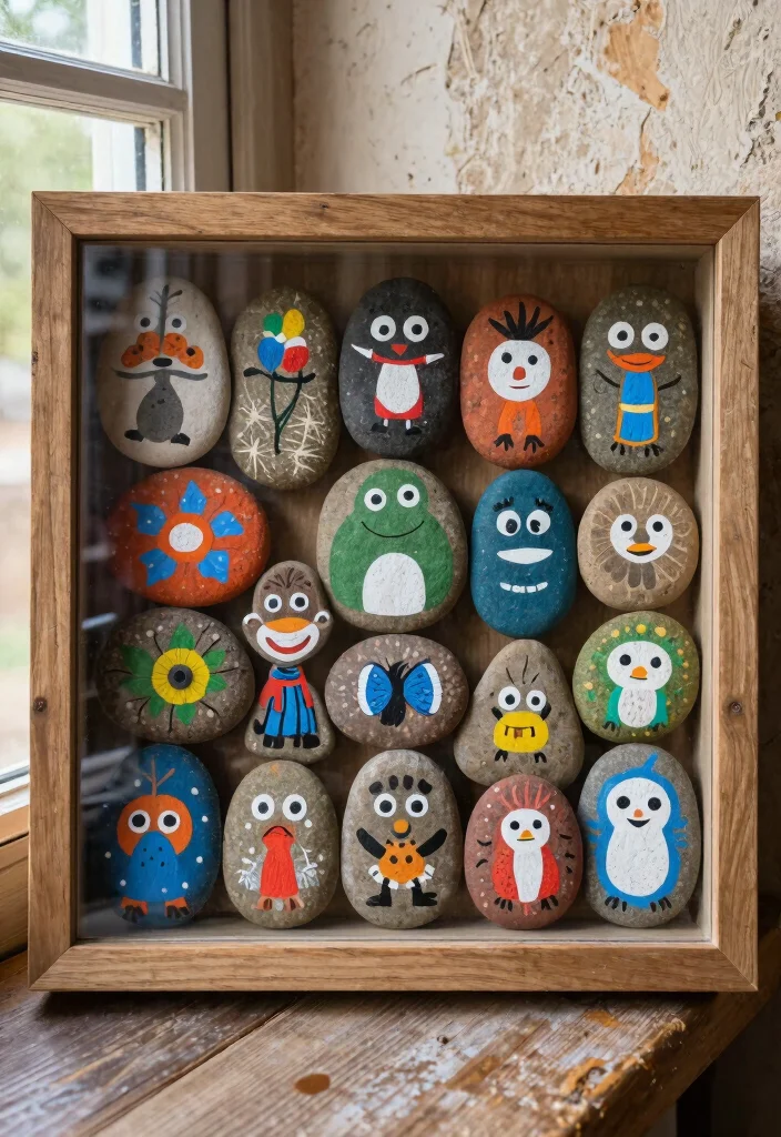 25 Stunning Wall Art Ideas to Transform Your Blank Walls 6. Painted Rocks and Stones 0