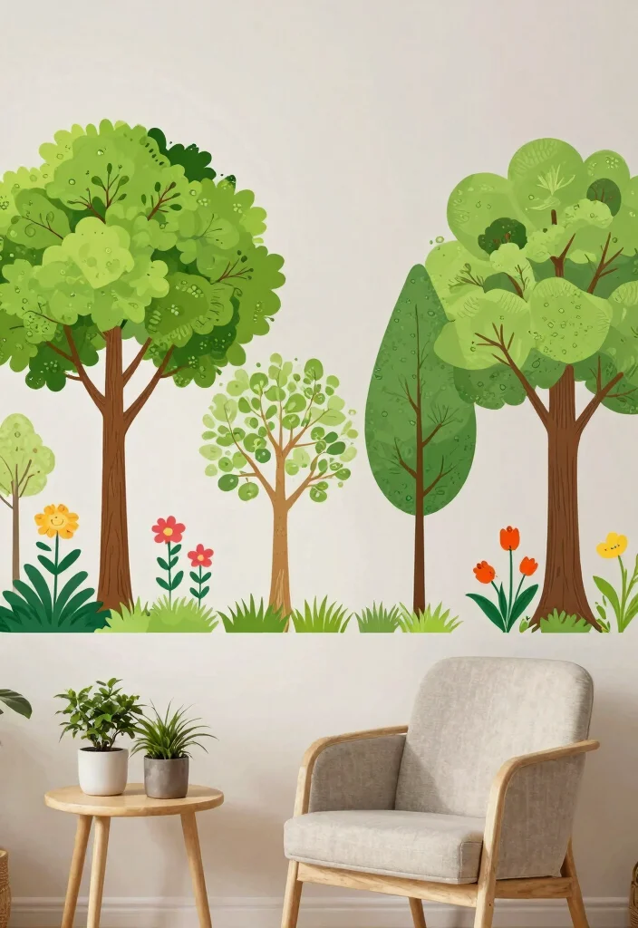 25 Stunning Wall Art Ideas to Transform Your Blank Walls 9. Wall Decals from Nature 0