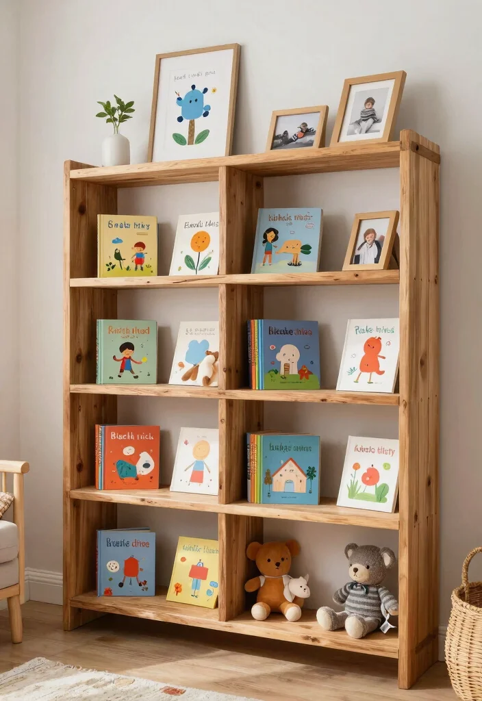 21 Beautiful Wall Shelf Display Ideas for a Rustic Farmhouse Vibe 6. Rustic Nursery Shelves