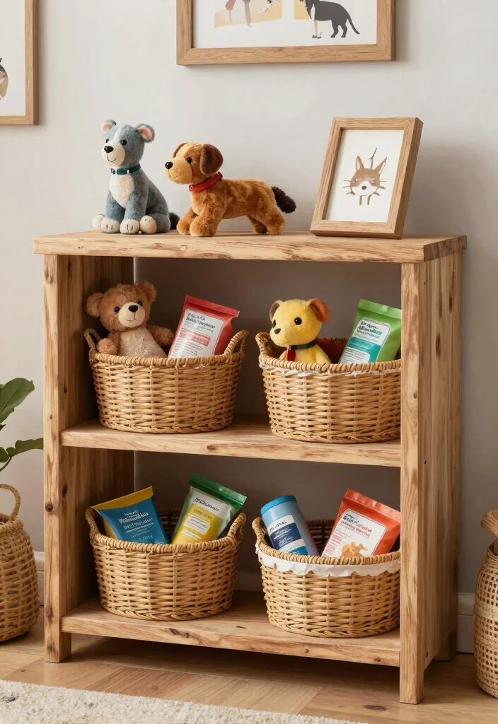 21 Beautiful Wall Shelf Display Ideas for a Rustic Farmhouse Vibe 17. Pet Friendly Displays