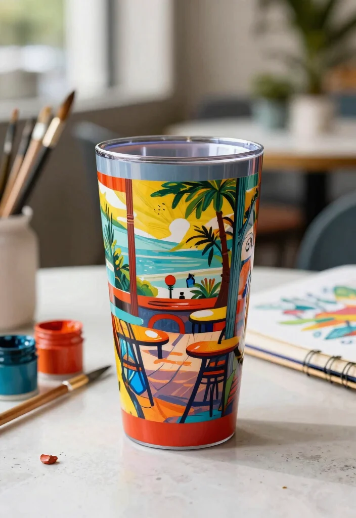 7 Best Fathers Day Tumbler Ideas for Dad 6. Unique Personalized Artwork Tumblers 0