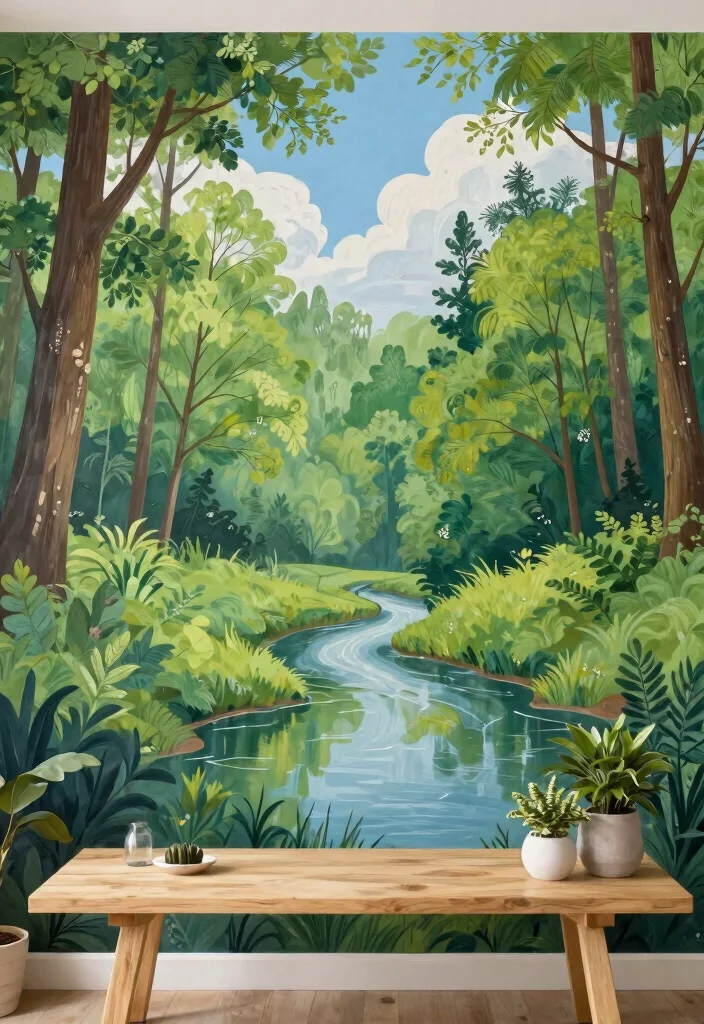 7 Breathtaking Mural Wall Art Ideas for Your Home 1. Nature Inspired Murals 0