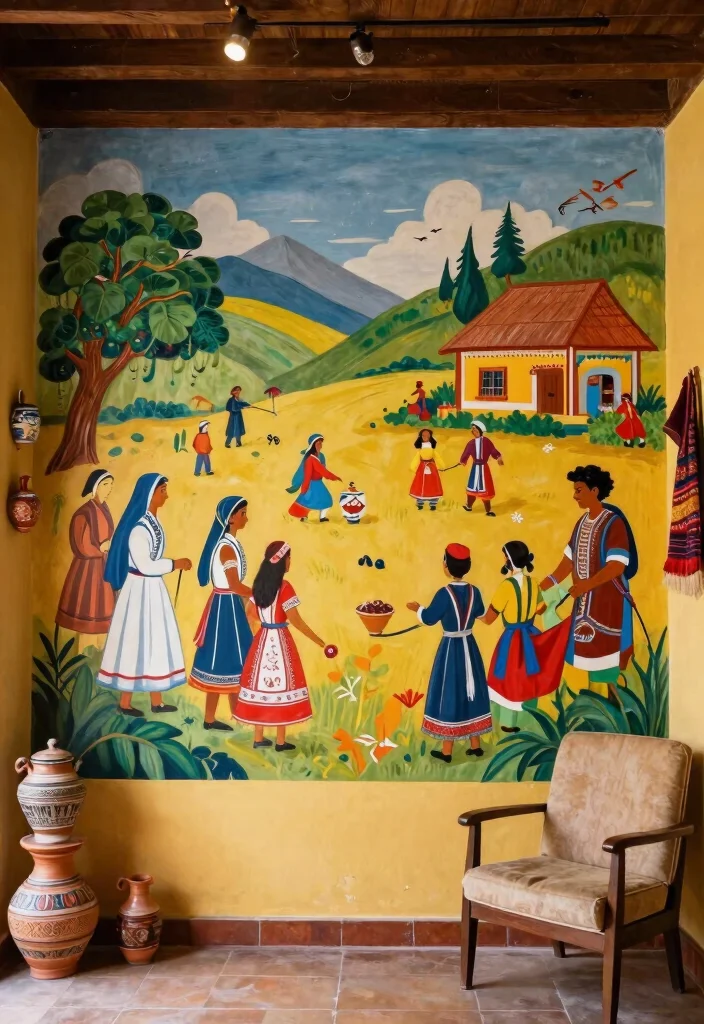 7 Breathtaking Mural Wall Art Ideas for Your Home 4. Cultural or Historical Murals 0