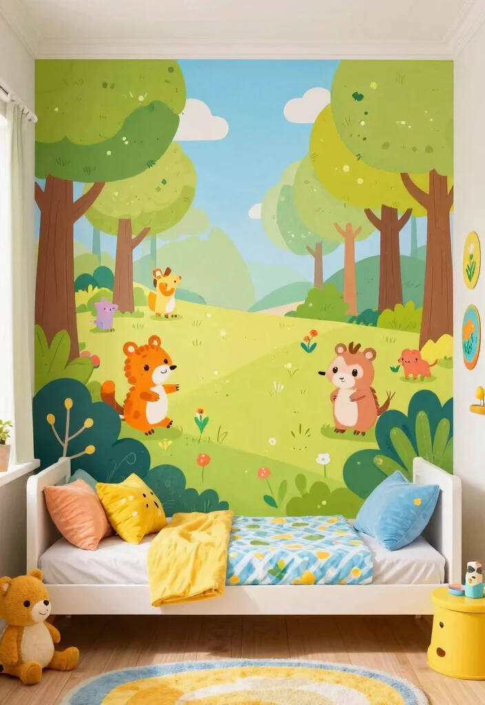 7 Breathtaking Mural Wall Art Ideas for Your Home 5. Kid Friendly Murals 0