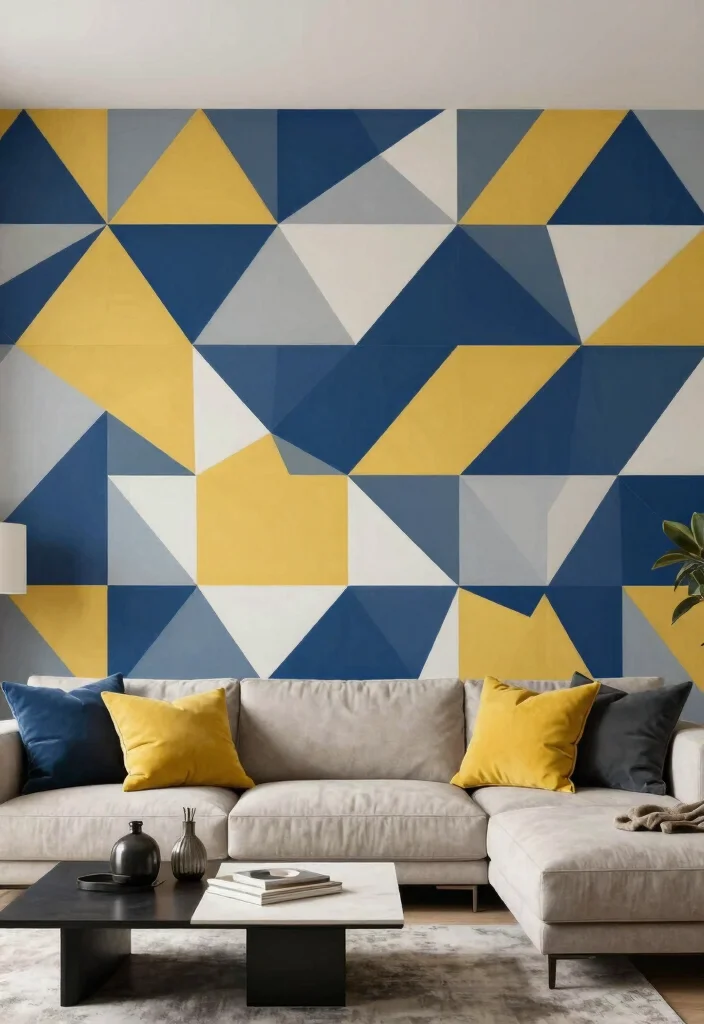 7 Breathtaking Mural Wall Art Ideas for Your Home 6. Geometric Patterns Murals 0