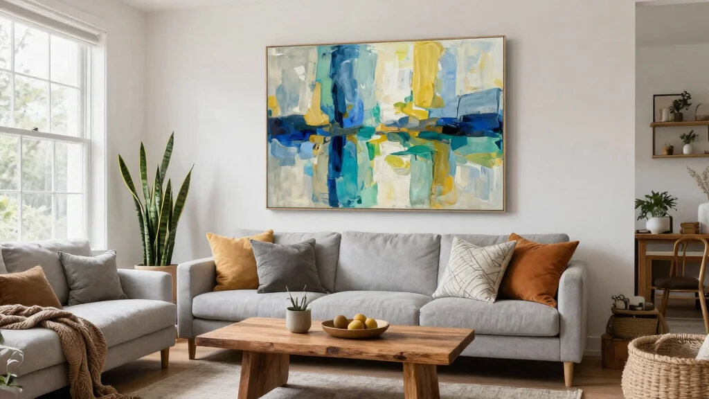 7 Chic Wall Art Living Room Painting Ideas [DIY]