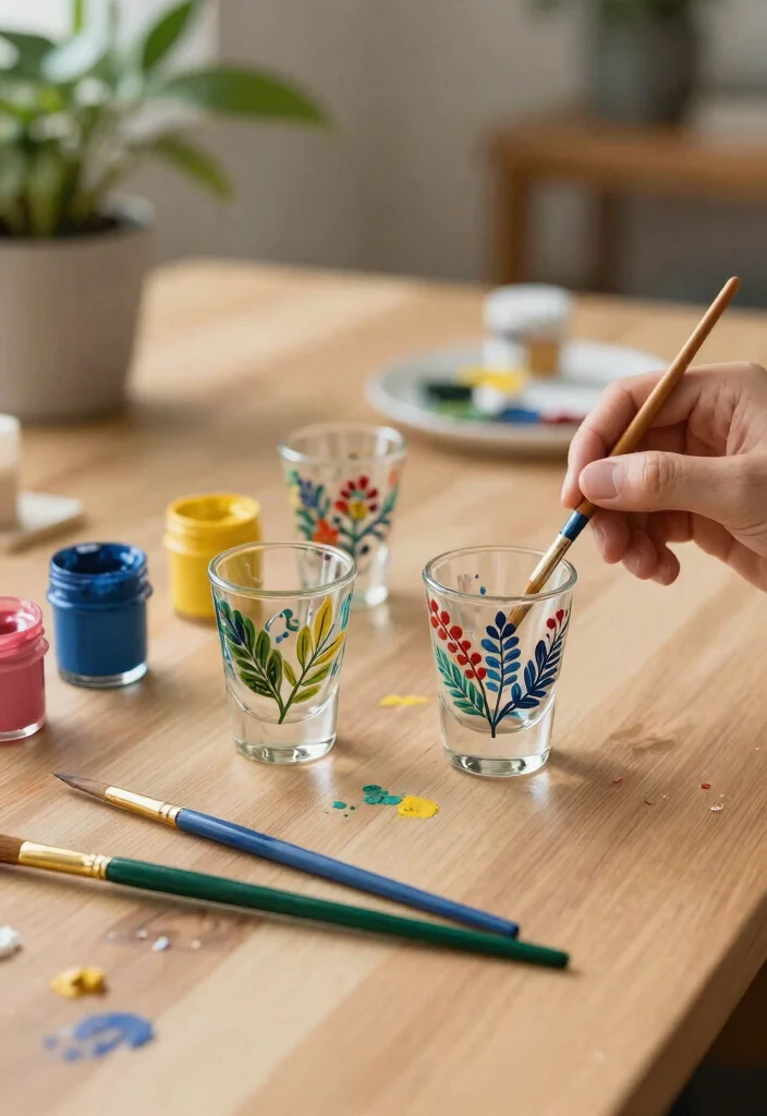 7 Cute Mini Tumbler Shot Glass Ideas for Eco Friendly Party Favors 1. Personalized Glasses with Botanical Designs 0