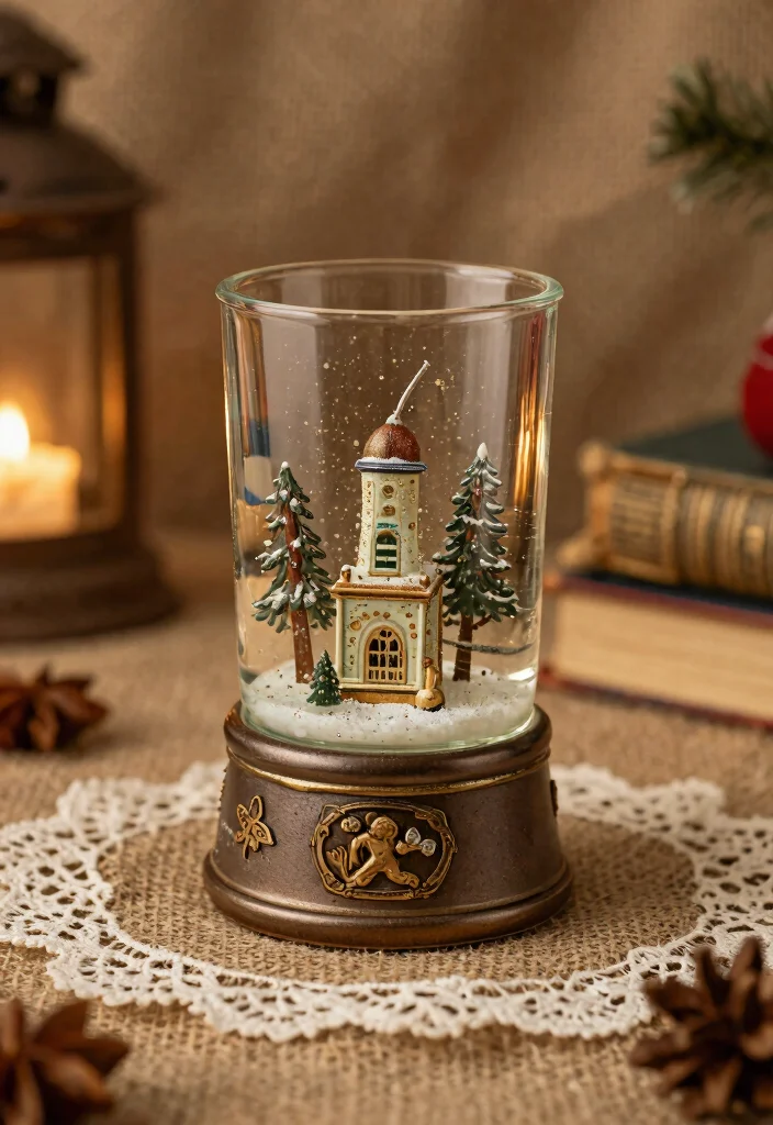 7 Dreamy Snowglobe Tumbler Ideas Liquid Magic 5. Vintage Charm 0
