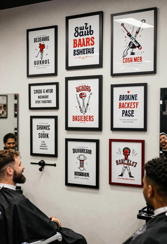 7 Edgy Barber Shop Decor Ideas Wall Art 7. Barber Themed Quotes 0