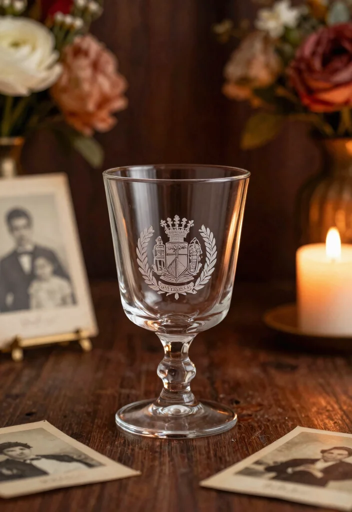 7 Elegant Engraved Tumbler Ideas for the Perfect Personalized Wedding Gift 6. Family Crests A Touch of Heritage 0