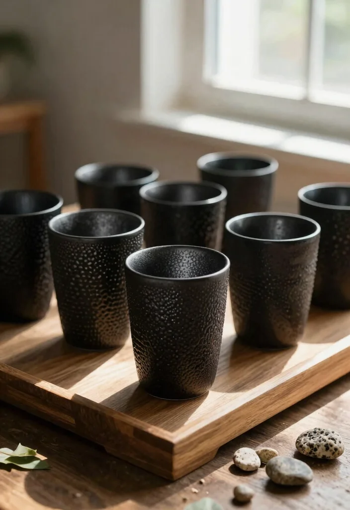 7 Sleek Black Tumbler Ideas for a Minimalist Look 3. Textured Black Tumblers for Added Depth 0
