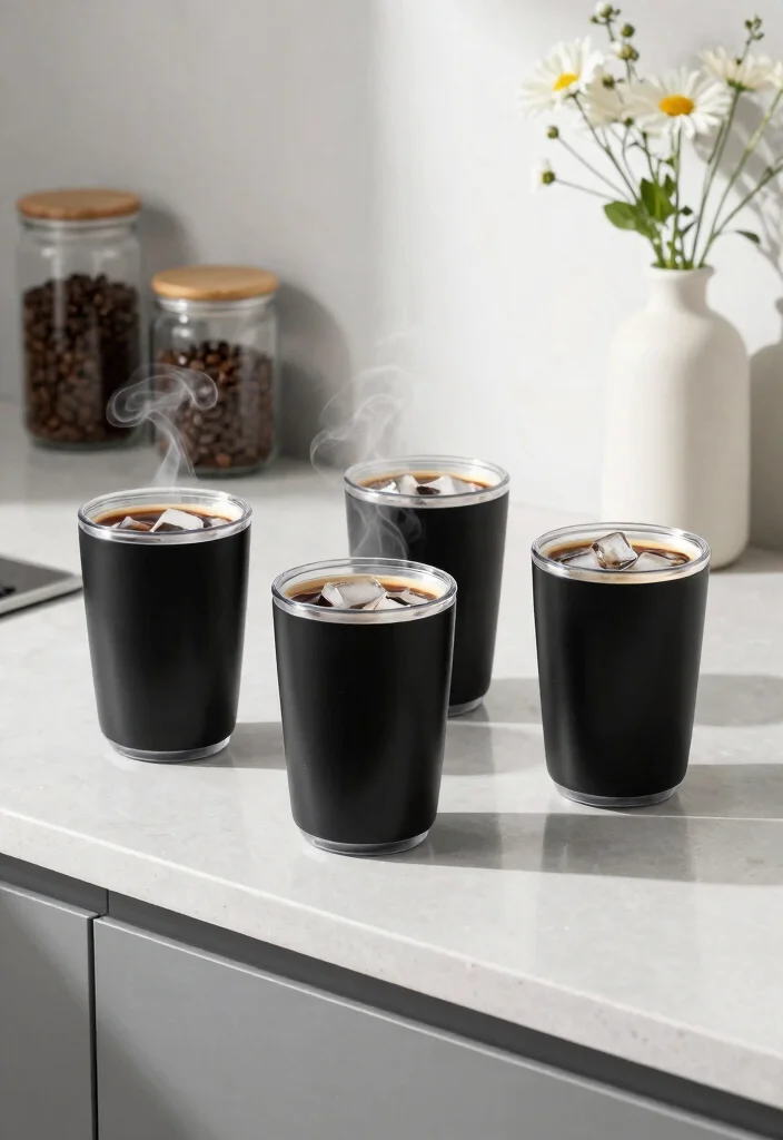 7 Sleek Black Tumbler Ideas for a Minimalist Look 4. Double Walled Black Tumblers for Insulation 0