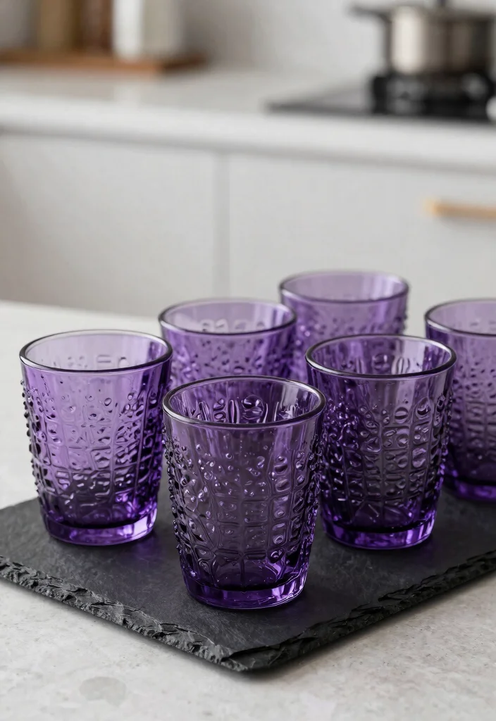 7 Vibrant Purple Tumbler Ideas for Sustainable Home Decor 3. Textured Tumblers A Touch of Luxury 0