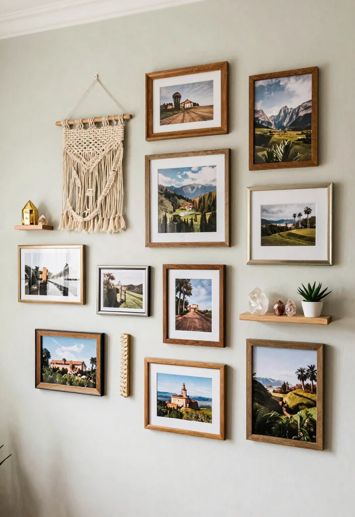 9 Beautiful Picture and Shelf Wall Ideas Gallery Mix 2. Themed Gallery Walls 0