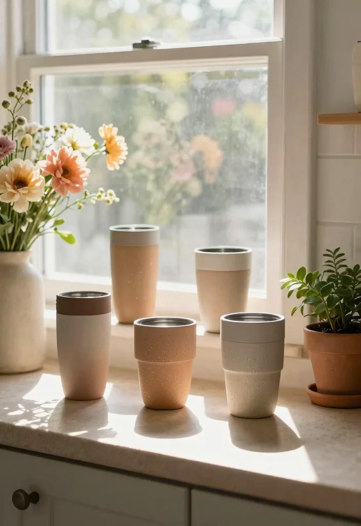 9 Best Tumbler Photo Ideas for Eco Friendly Home Decor 1. Sunlit Serenity 0