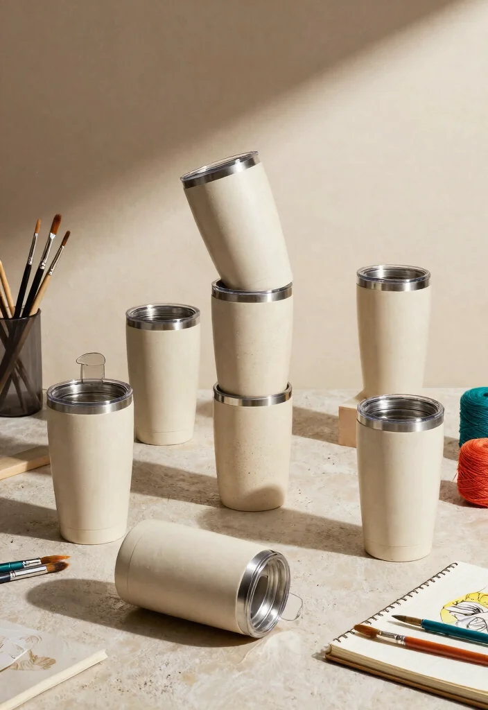 9 Best Tumbler Photo Ideas for Eco Friendly Home Decor 6. Artistic Arrangements 0