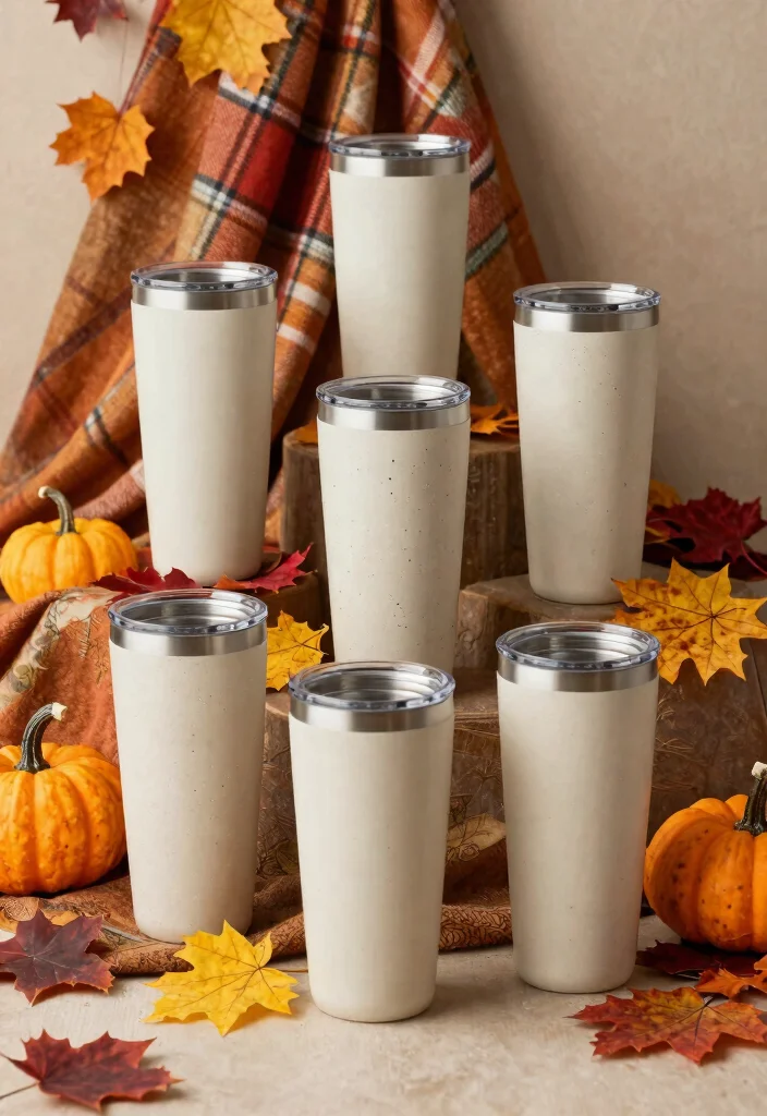 9 Best Tumbler Photo Ideas for Eco Friendly Home Decor 8. Seasonal Styling 0