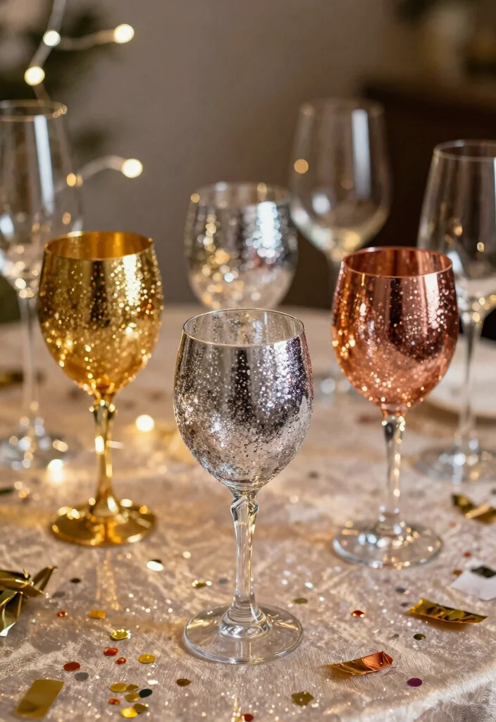 9 Chic Wine Tumbler Ideas for Girls Night Out 1. Glittery Glam 0