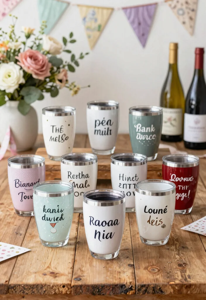 9 Chic Wine Tumbler Ideas for Girls Night Out 5. Personalized Perfection 0
