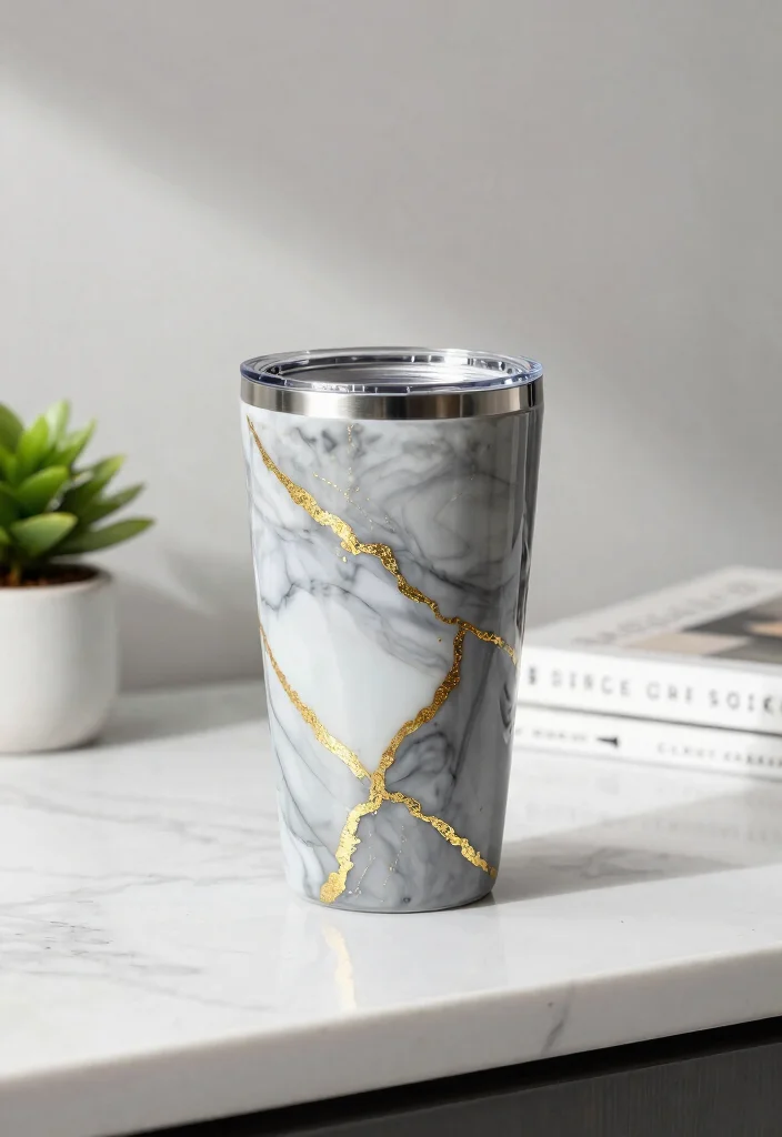 9 Clever Epoxy Tumbler Ideas for Smooth Finishes 2. Marble Effect Inspirations 0