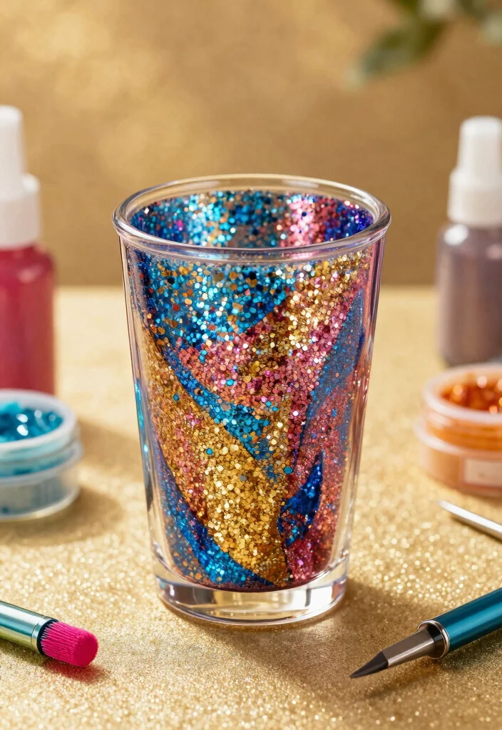 9 Clever Epoxy Tumbler Ideas for Smooth Finishes 4. Glitter Galore 0