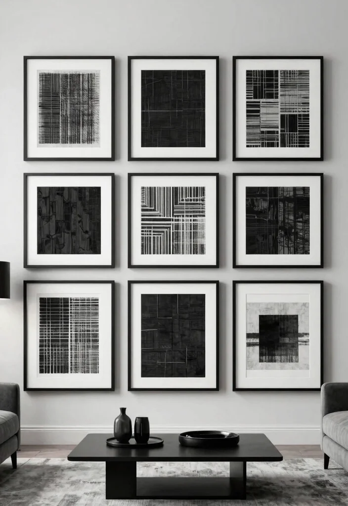 9 Clever Framed Fabric Wall Art Ideas Save Money 6. Monochrome Fabric Art 0