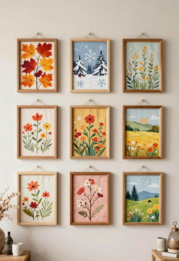 9 Clever Framed Fabric Wall Art Ideas Save Money 8. Seasonal Fabric Hangings 0