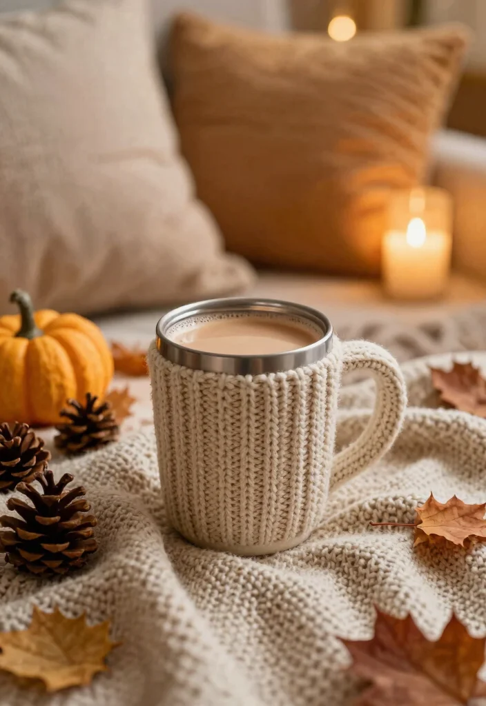 9 Cozy Fall Tumbler Ideas Pumpkin Spice Vibes 9. Cozy Knit Patterned Tumbler 0