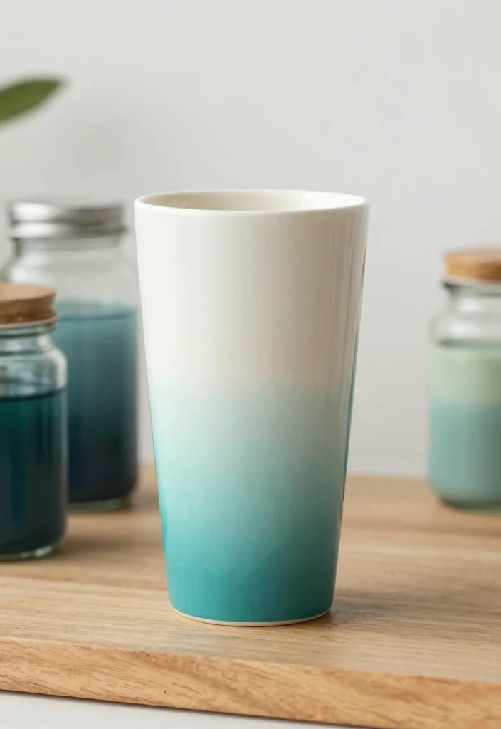 9 Creative Tumbler Painting Ideas DIY Custom Art 3. Gradient Bliss 0