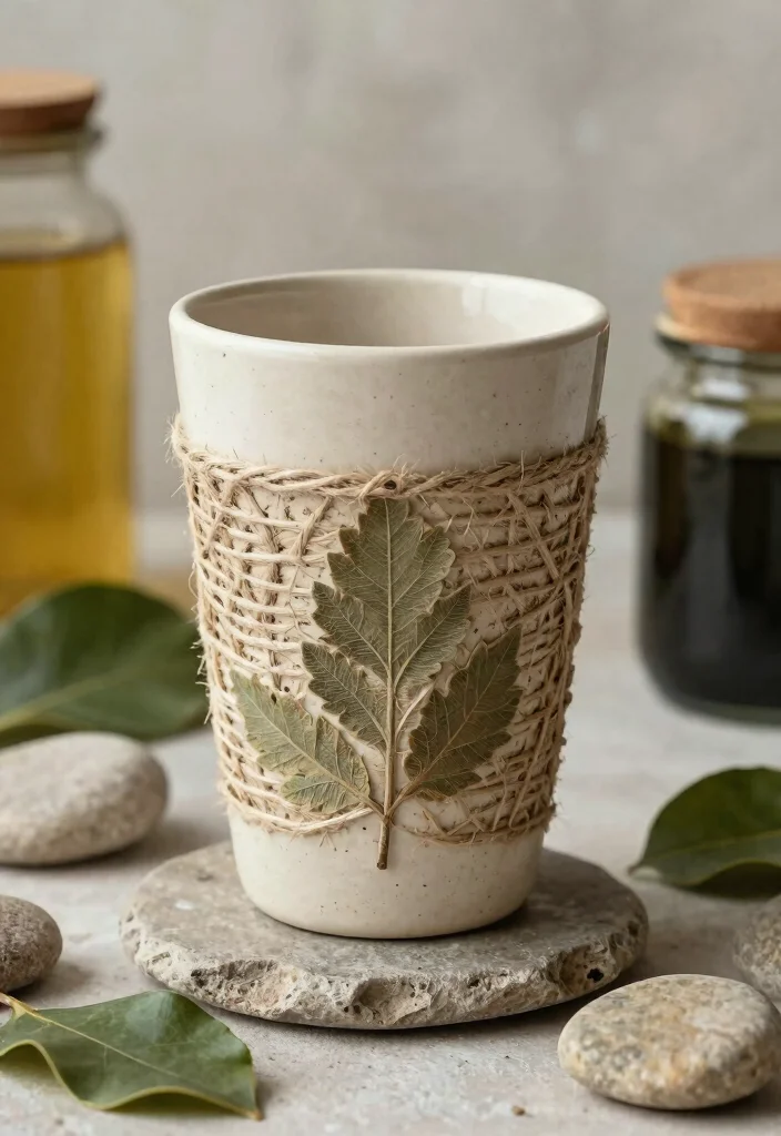 9 Creative Tumbler Painting Ideas DIY Custom Art 5. Earthy Textures 0